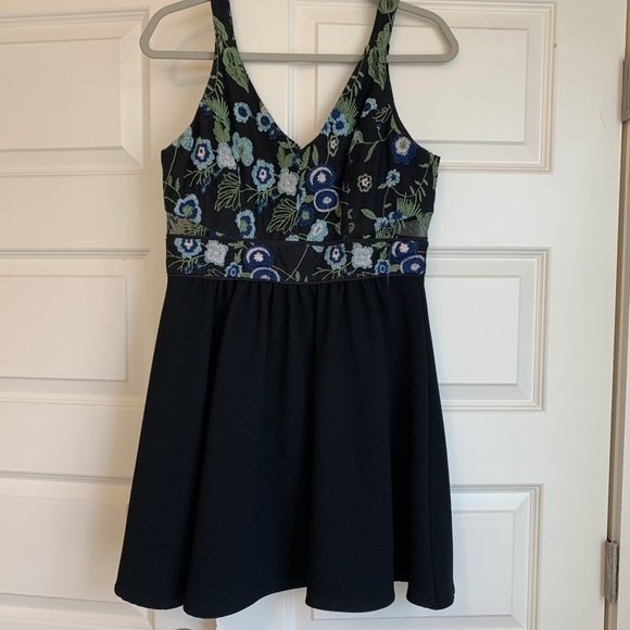 BCBGeneration Embroidered Cocktail Dress - Picture 3 of 4